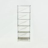 Large Minimalist Bookcase Model Isocele by Max Sauze 1970s