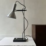 Articulated desk lamp in chrome metal, Lita France 1970