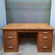 Bureau à caisson d'administration en chêne