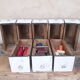Lot de 8 tiroirs d'atelier avec poignées en bronze