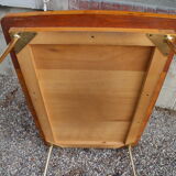 Table basse SIF 1960 bois et laiton