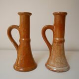 Set of 2 sandstone candle holders