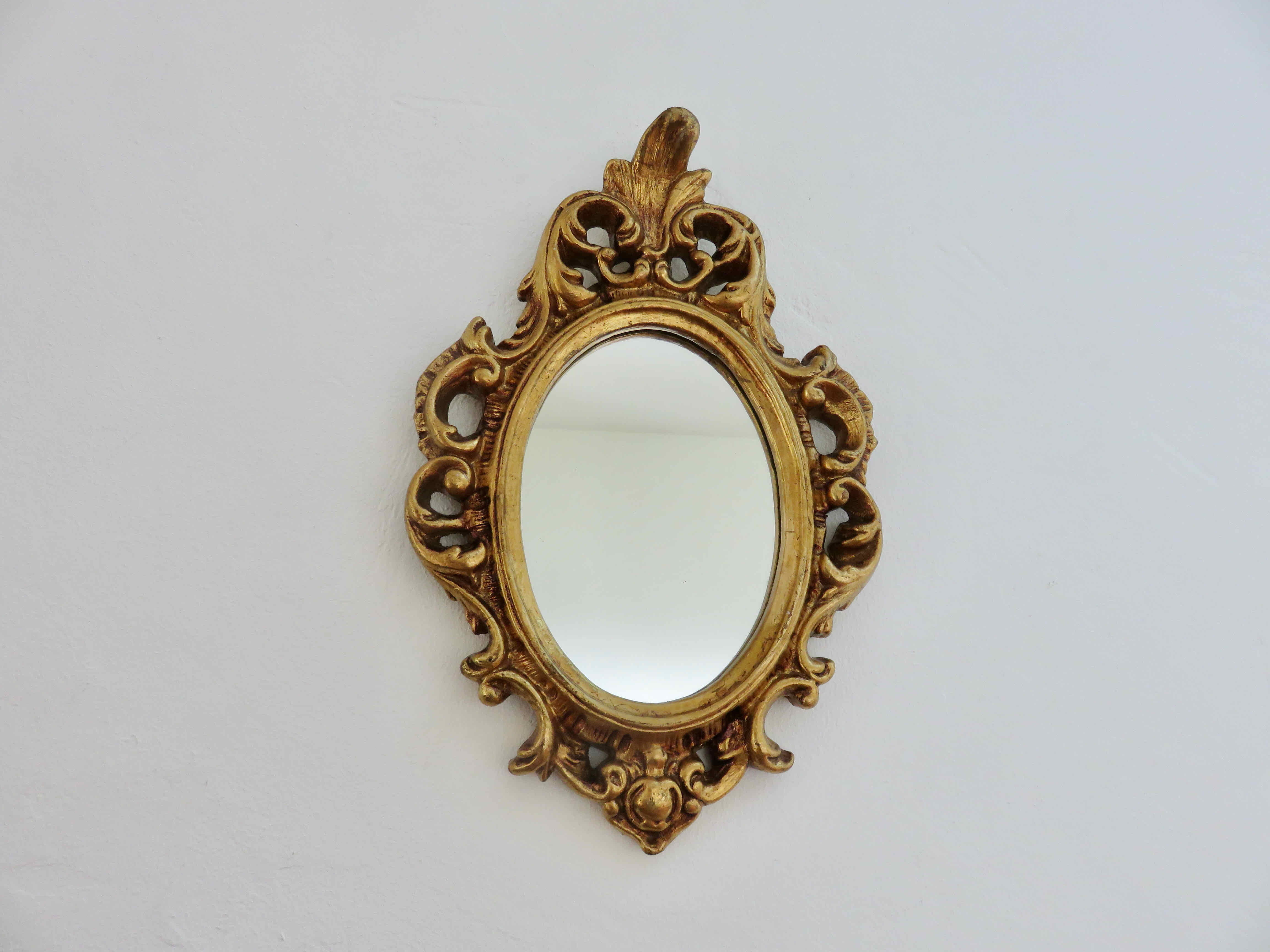 Golden mirror style " baroque " 60s 70s
