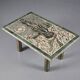 Mosaic coffee table in the style of Van Gogh's "Country Road in Provence"