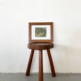 Painting "Path in the undergrowth", Gouache on paper, framed