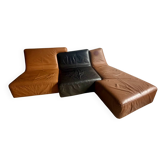 Canapé en cuir Ligne Roset Confluence par Philippe Nigro