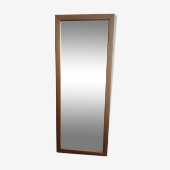 Miroir rectangulaire en bois doré 100x40cm