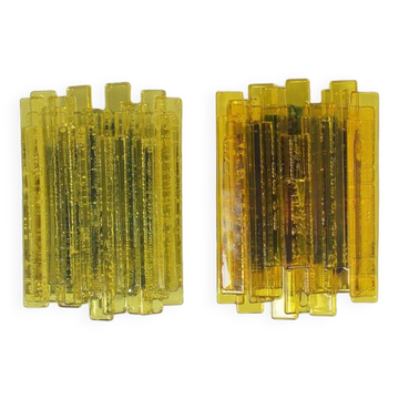 Ensemble d'appliques danoises Veega 1420 (jaune) par Claus Bolby pour Cebo, 1960