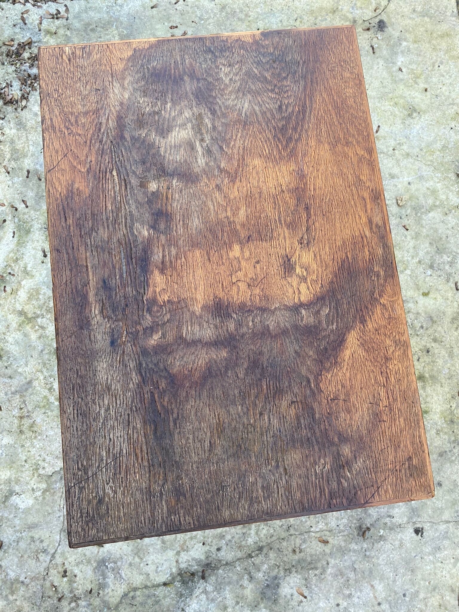 Vintage oak desk 4 drawers