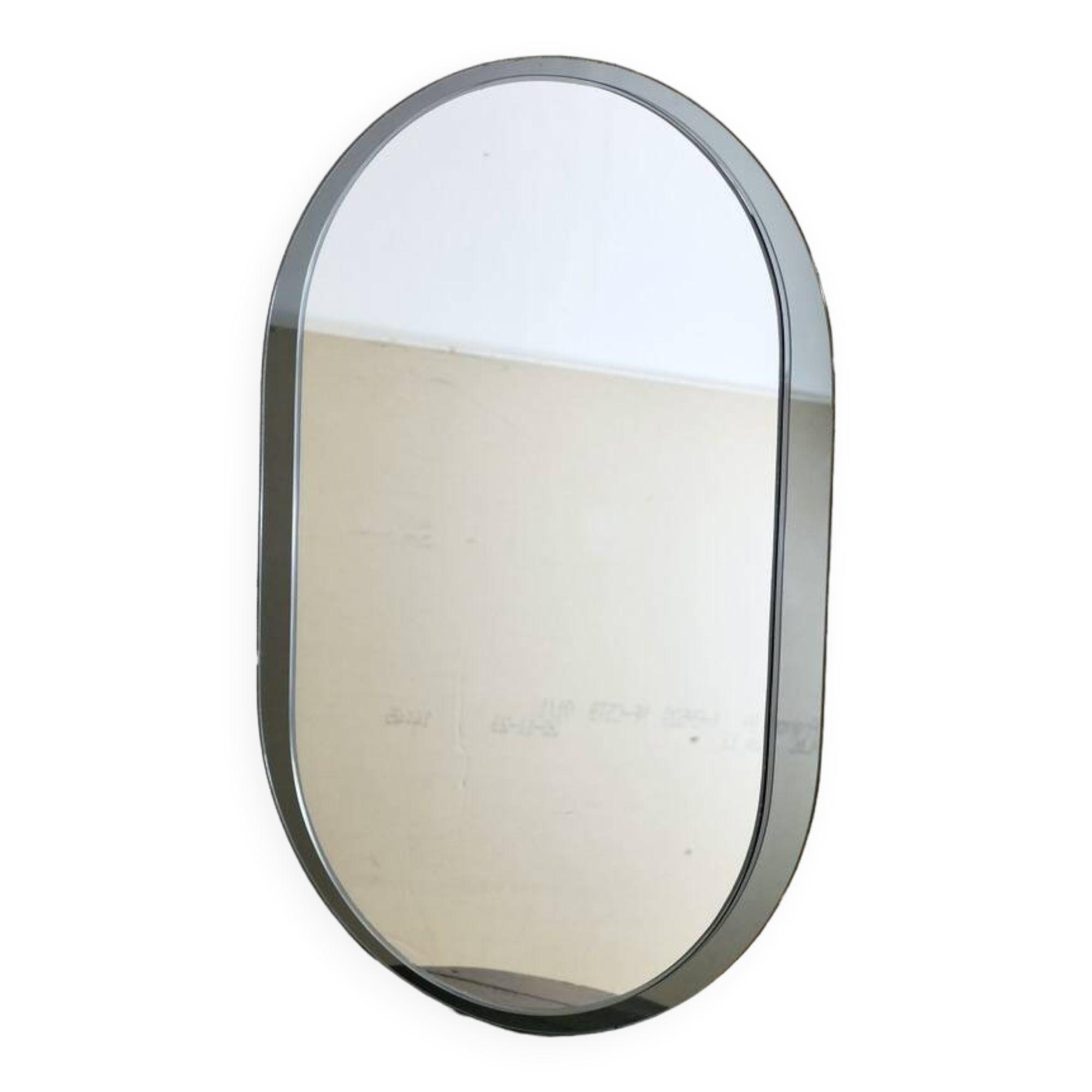 Large oval mirror by Veca, Italy, 1970s