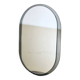 Grand miroir ovale par Veca, Italie, 1970s