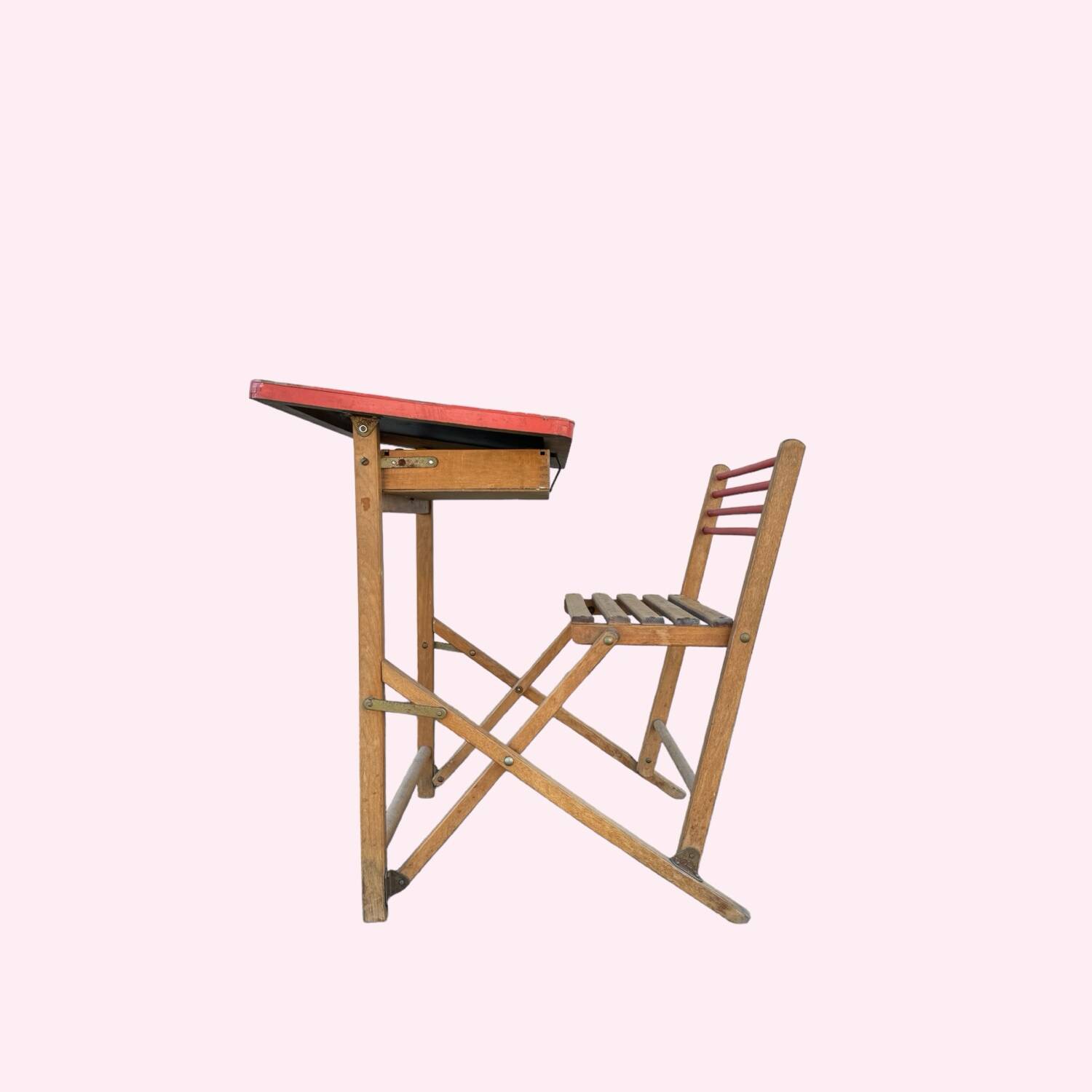 Plideal folding school desk, 1960s