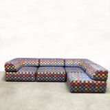 Vintage modular sofa Cor Trio Team Form AG 'Colored Check'