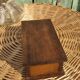 Vintage wooden and metal box