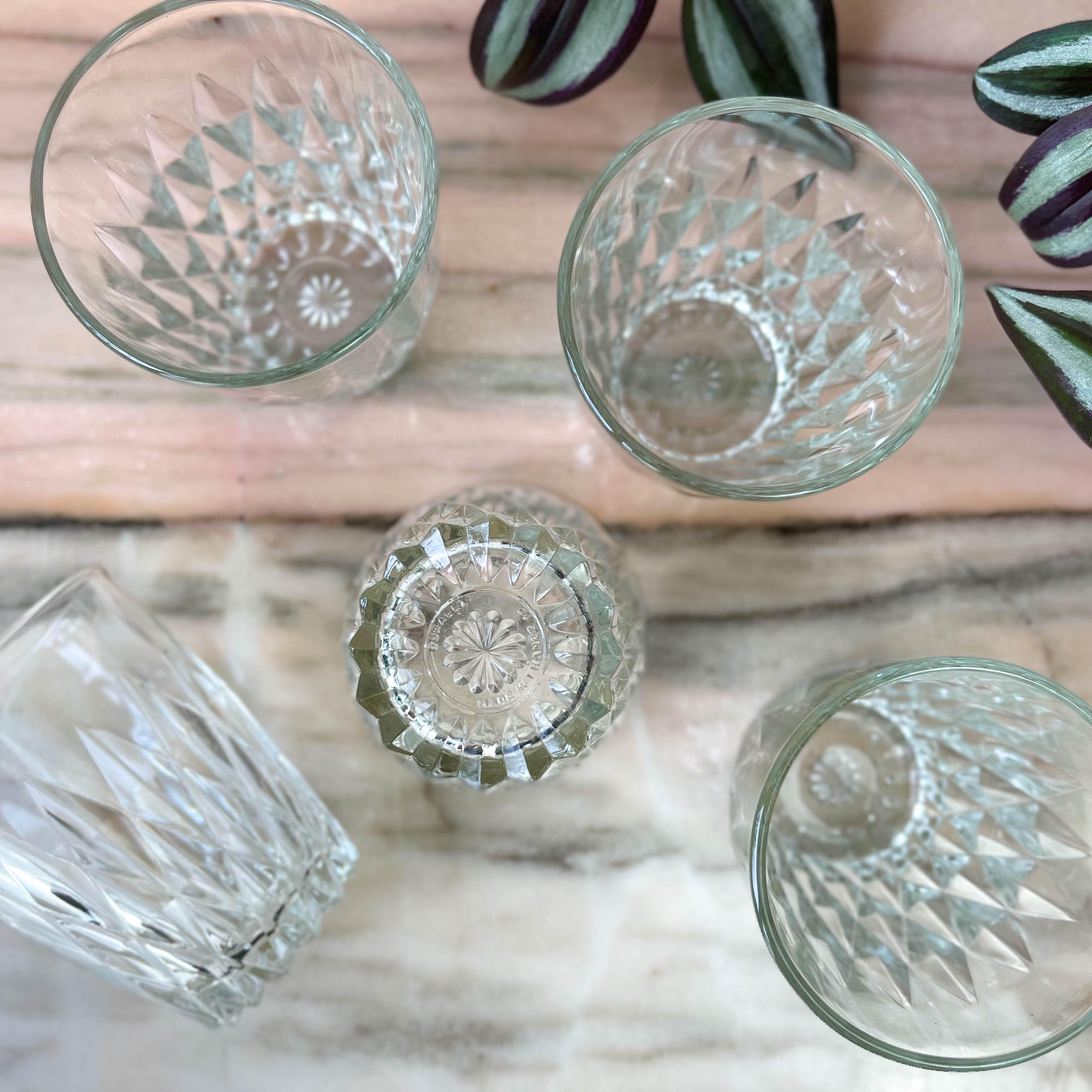 Set de 8 verres à eau années 60