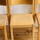 3 chaises scandinaves vintage en hêtre