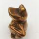 Vintage brass frog figure - 1970s