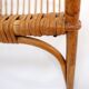 Vintage rattan magazine rack, Netherlands, 1960s