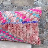 Magnifique coussin Kilim berbère vintage du Maroc