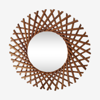 Mirror rattan sun 55 cm