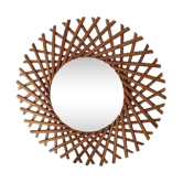 Mirror rattan sun 55 cm