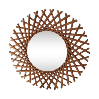 Mirror rattan sun 55 cm