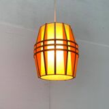 Mid-Century Wooden Cocoon Pendant Lamp