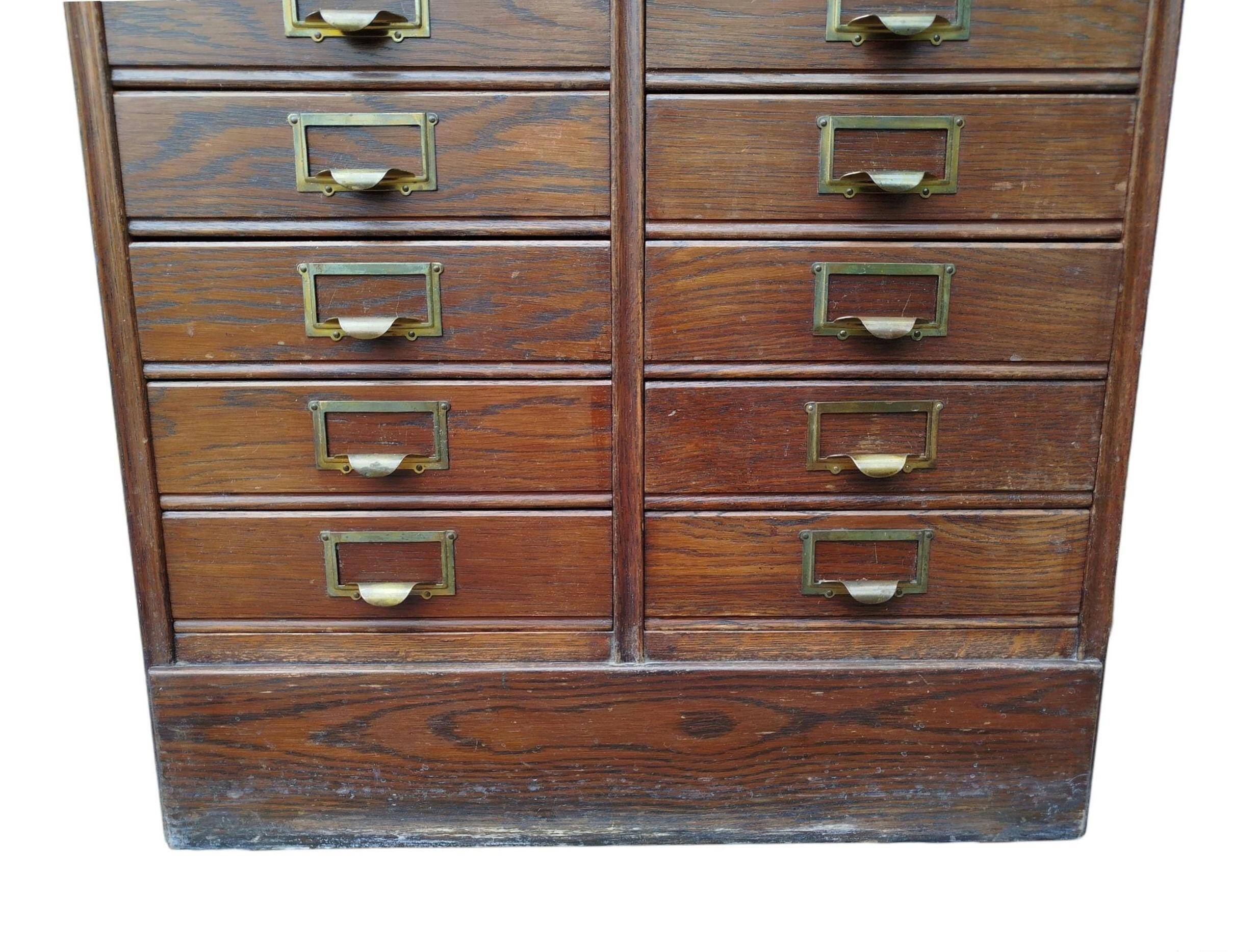 Archive furniture in oak S.M.V., Denmark 1920s–40s