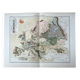 Original map of Europe 37x48cm - 1888