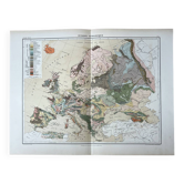 Carte originale d'Europe 37x48cm - 1888