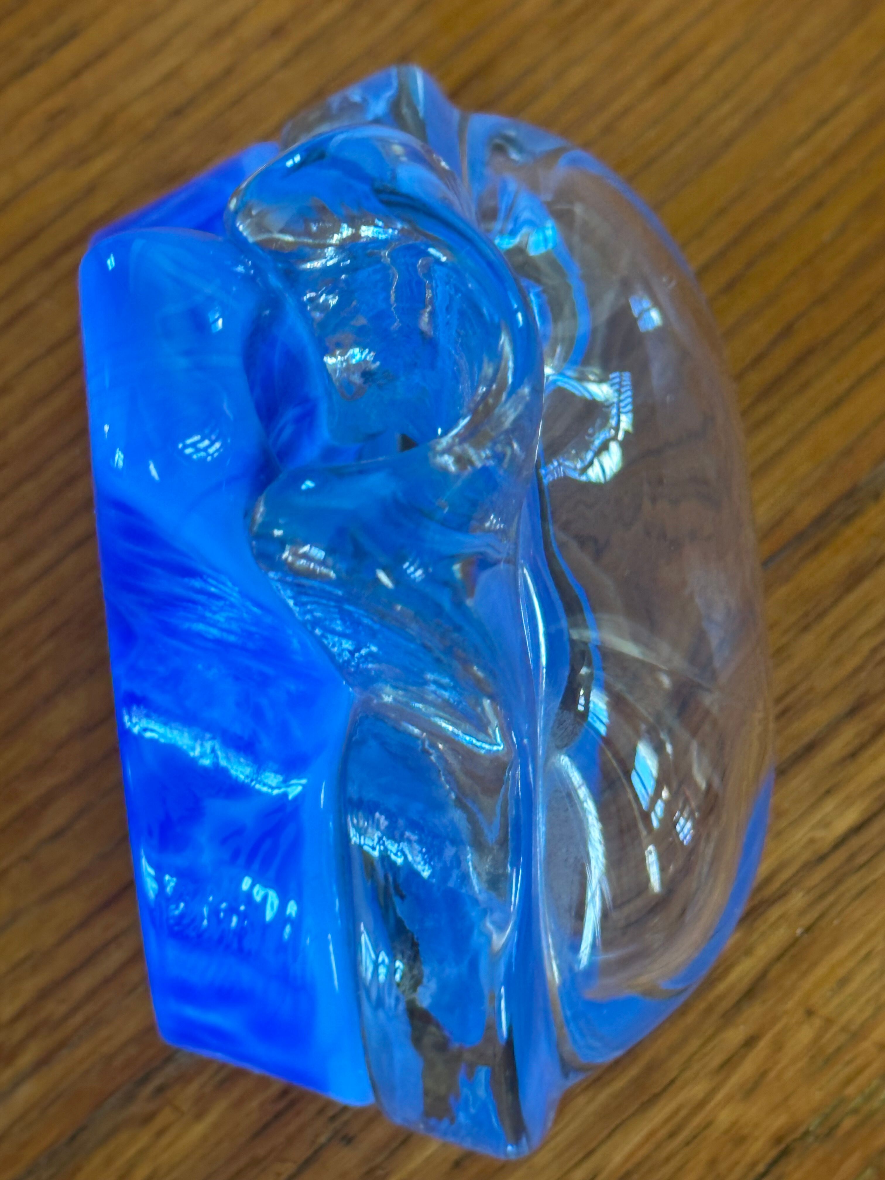 Vintage designer glass vase from the 70s