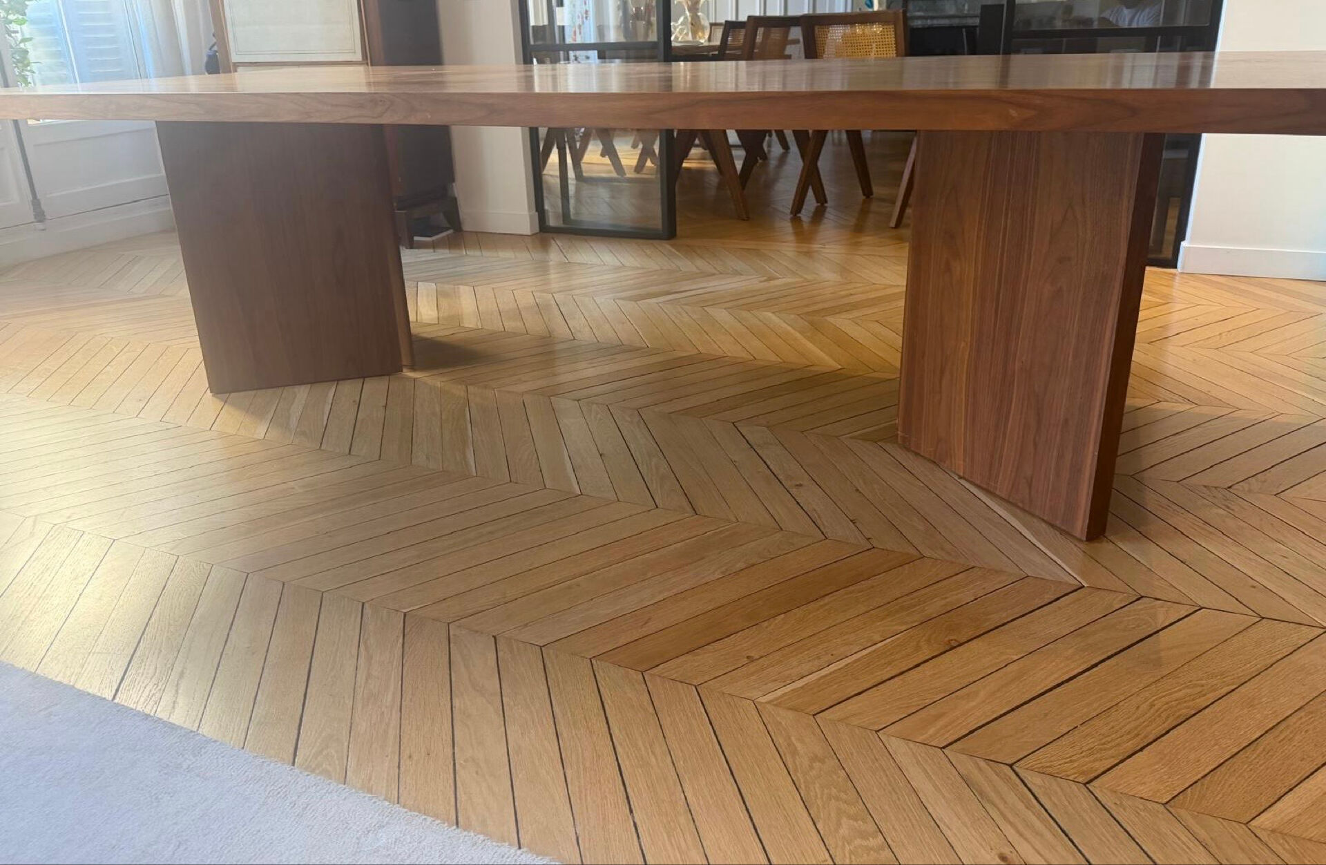 American walnut wood table