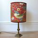Bird and flower lampshade, William Morris style