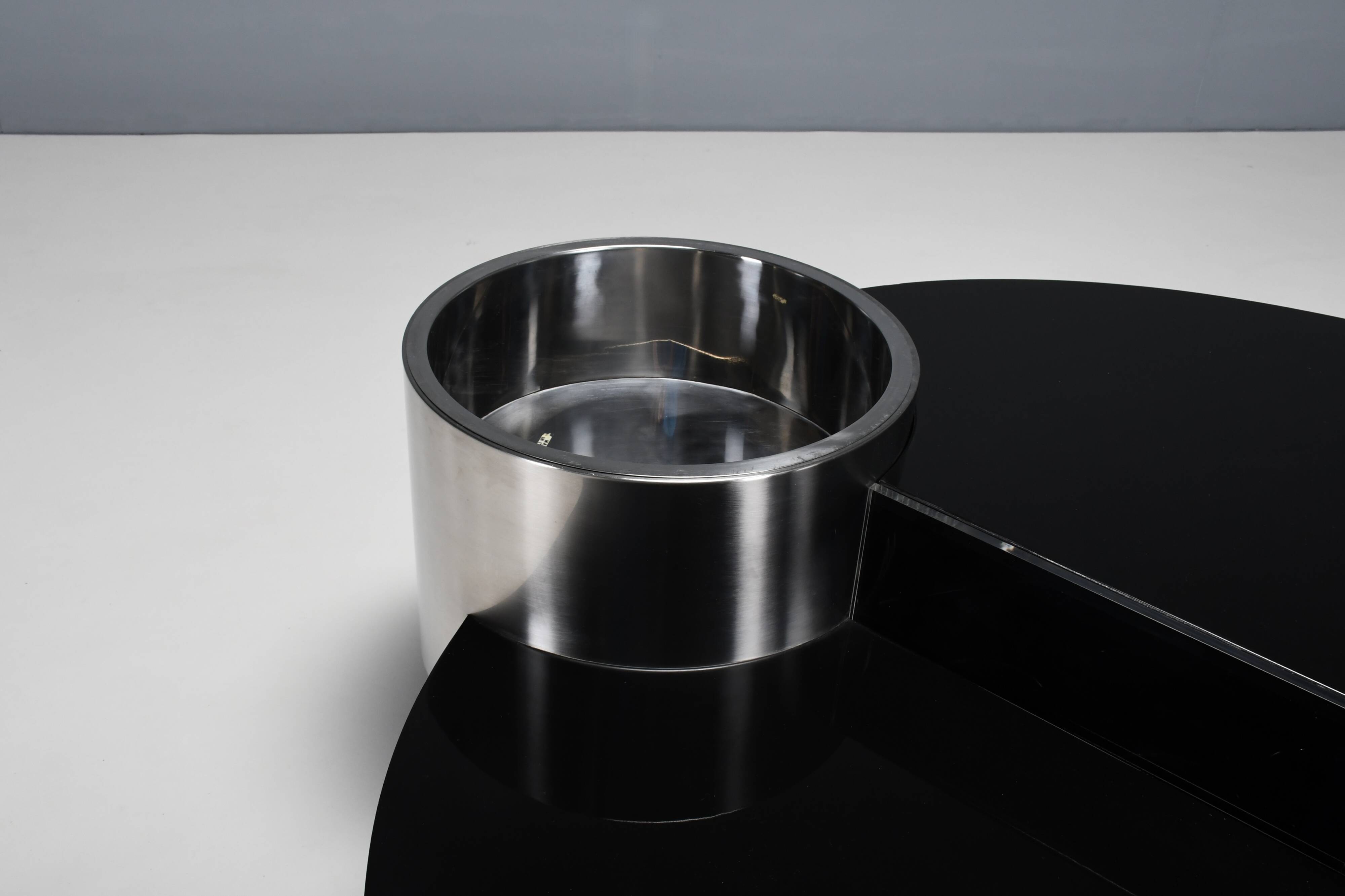 Rare Table Bar by Massimo Papiri for Mario Sabot, Italy 1970s