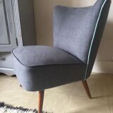 Grey cocktail armchair