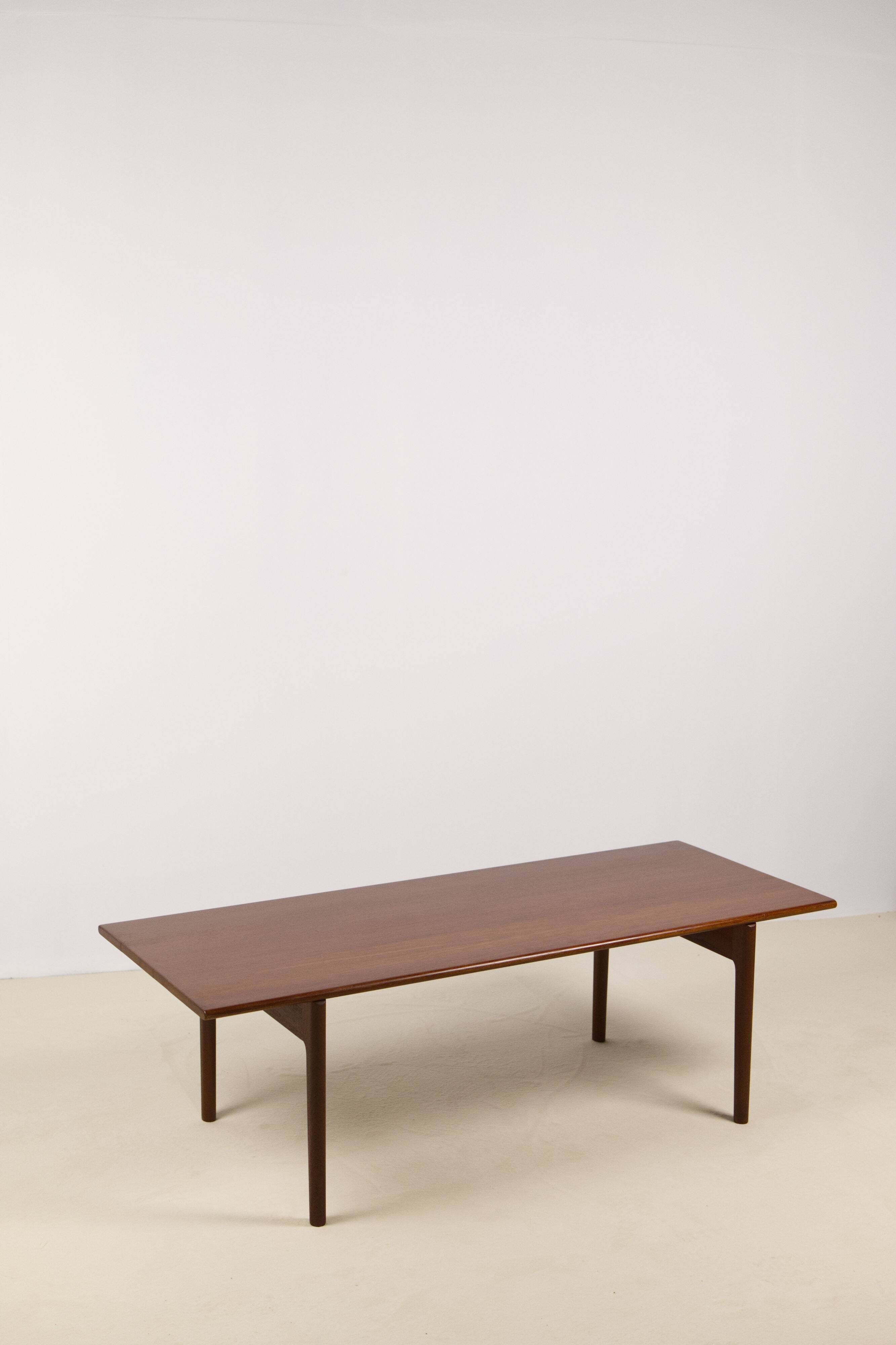 Hans Wegner AT-15 Solid Teak and Oak Coffee Table for Andreas Tuck