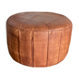 Leather pouf