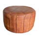 Leather pouf