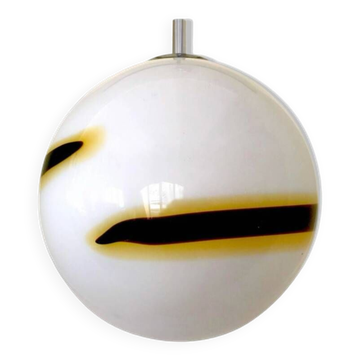 Vistosi Murano glass globe, Italy 1980s