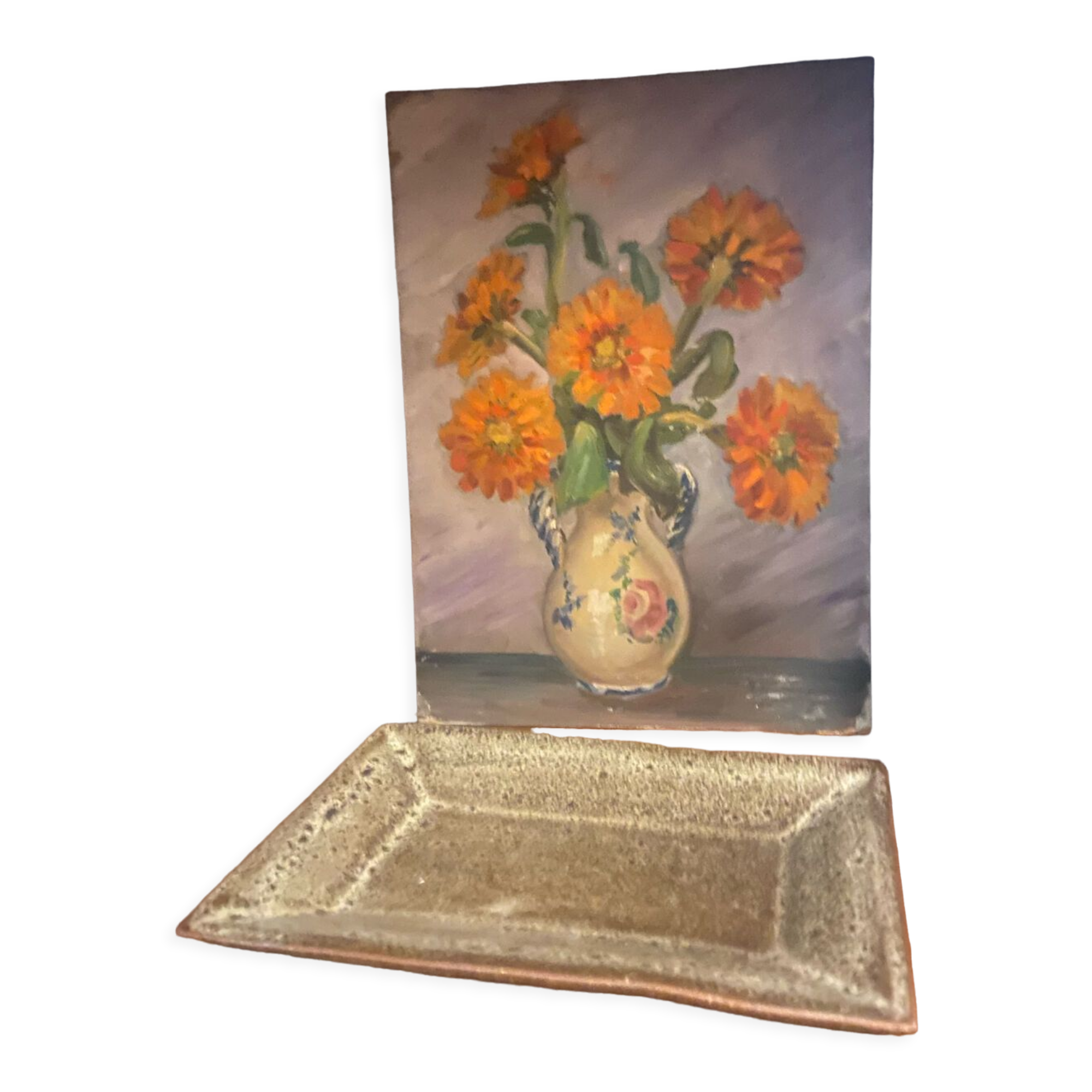 Vintage oil still life