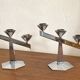 Pair of antique chrome candlesticks from the Art Deco period - in beautiful condition.