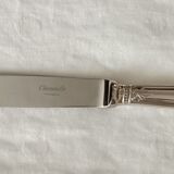 Silver metal cheese knife from christofle model "malmaison"