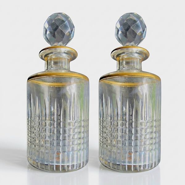 Paire de flacons à parfum en cristal - Circa 1930