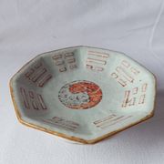 octagonal porcelain cup from China with Taoist Ying Yang decoration - c. 1900
