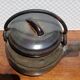 Vintage stoneware teapot from Puisaye, 1950s-60s.