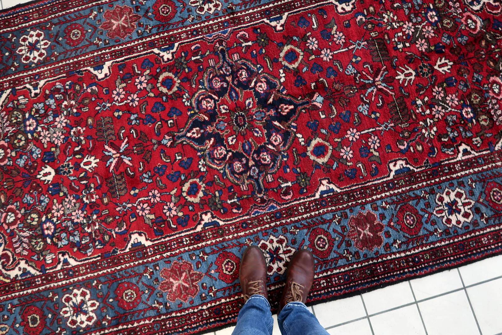 Tapis persan Malayer fait main, années 1960