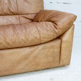 Sofa by Michel Ducaroy, leather, 1978. Model Dianthus. Edited by Ligne Roset.