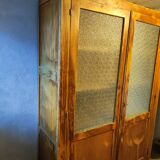 Armoire d'école vitrée, années 50