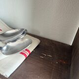 Patinated wood shelf