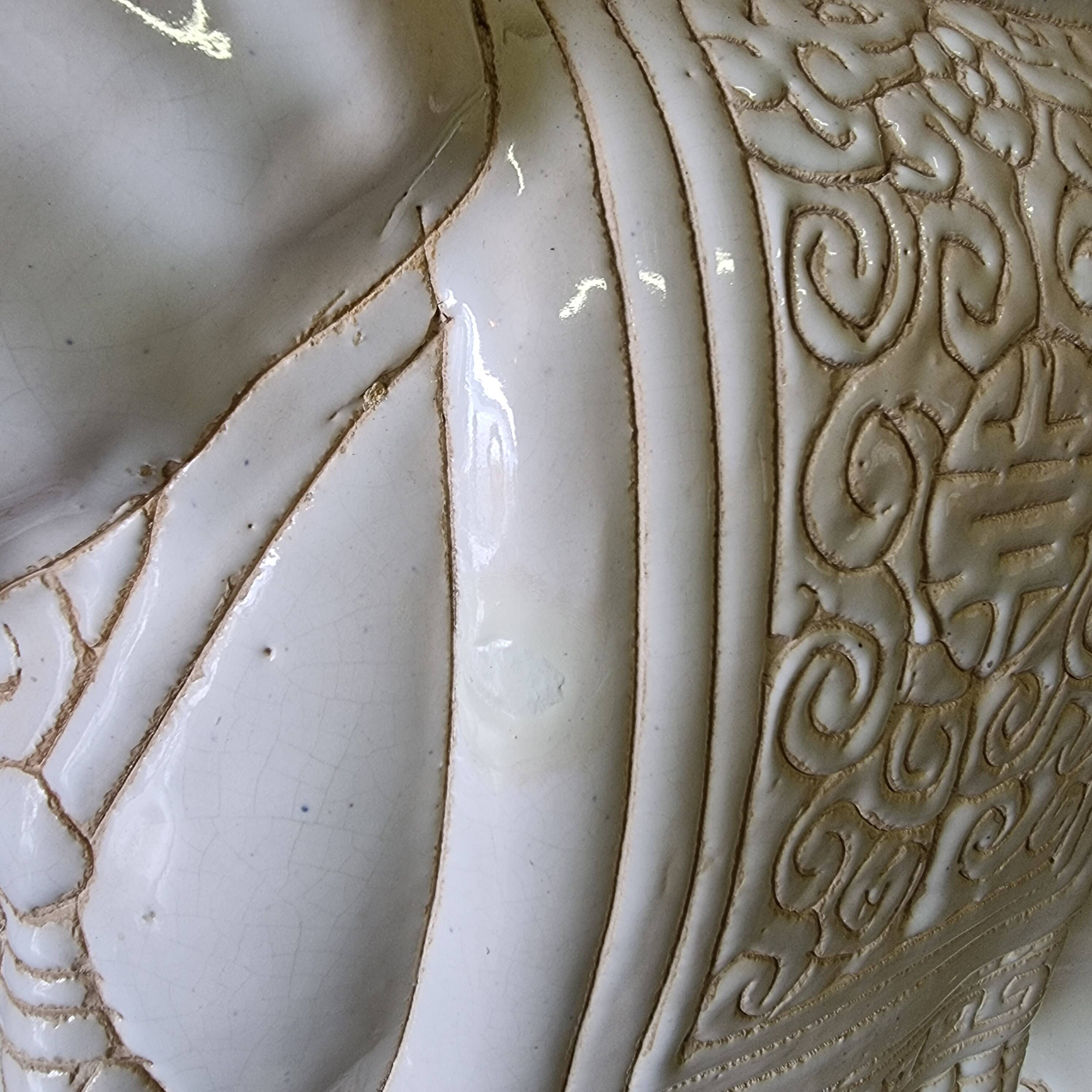 Vintage Ceramic Elephant Plant Table Mid 20th Century